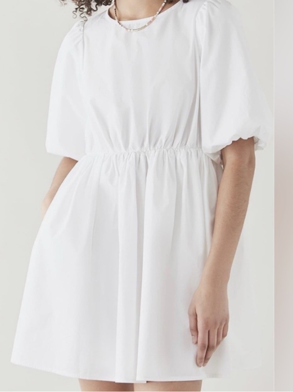 Madewell White Poplin Dress